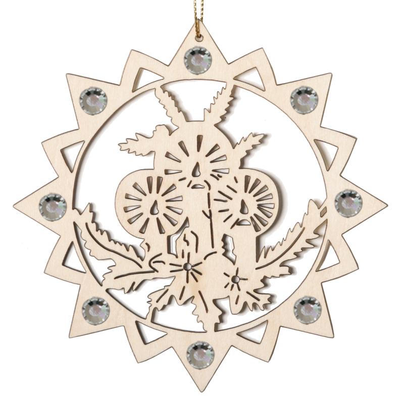 Leuchtende Kerzen mit Swarovski Kristallen