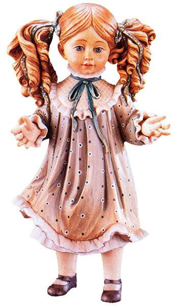 Freestanding Doll Nadia in wood