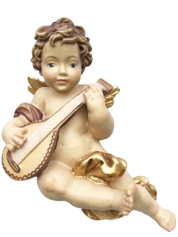 Ángel músico volador con guitarra mandolina