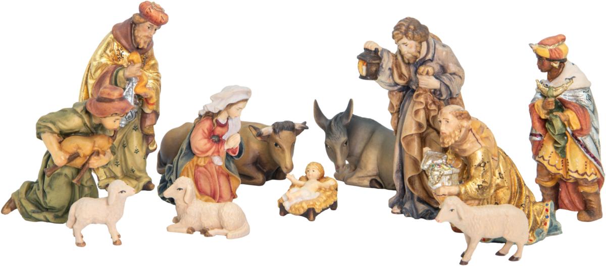 Matteo nativity scene consisting of 12 tilt figures - color