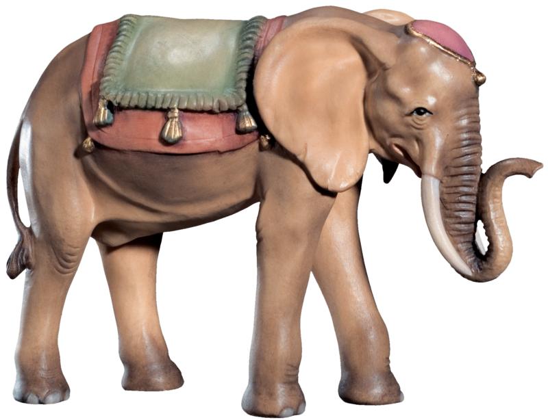 Elephant wood carved - color
