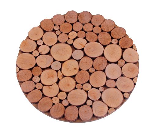Salvamanteles redondo de madera