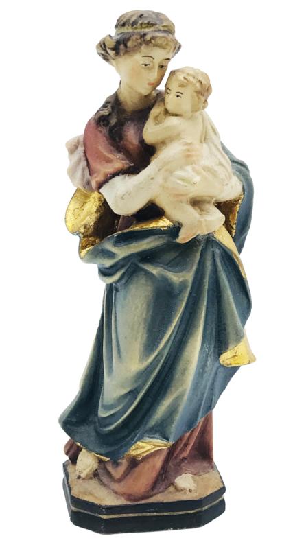Unsere Mutter der Güte aus Ahornholz geschnitzt - mit Ölfarben lasiert