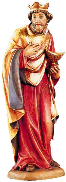 Sage Melchior en bois blanc