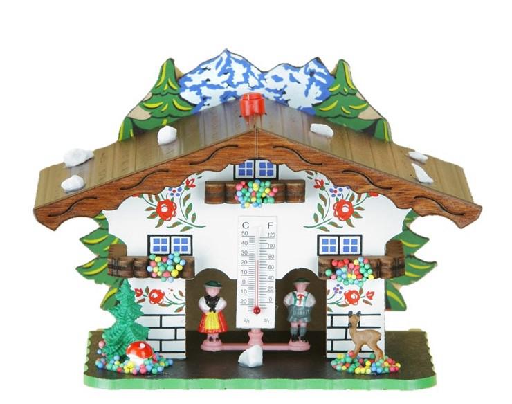 Casita de señal horaria blanca