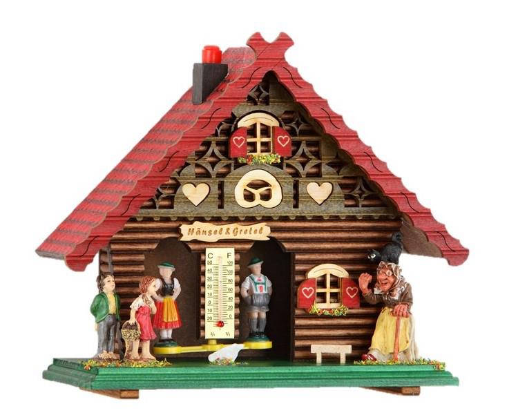 Barómetro en forma de casa Hansel y Gretel