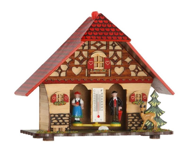 Casita barómetro termómetro