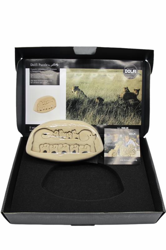 Mamma cagnetta con i suoi 9 cuccioli puzzle