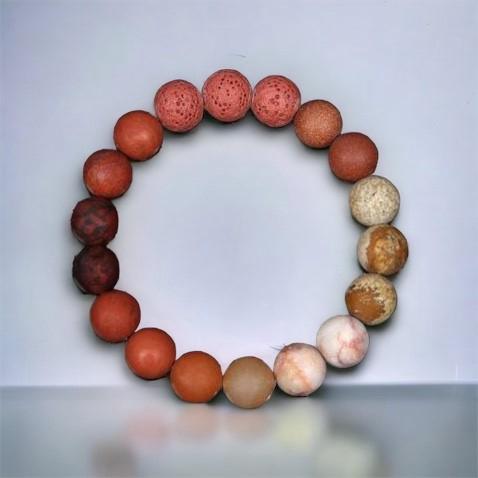 Pulsera con piedras planeta sol