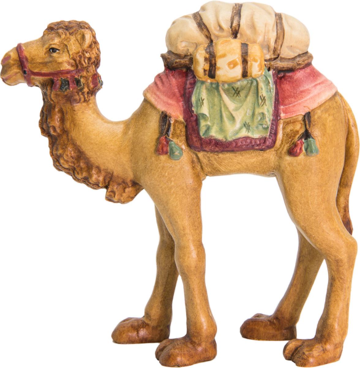Camel with luggage made from wood - color