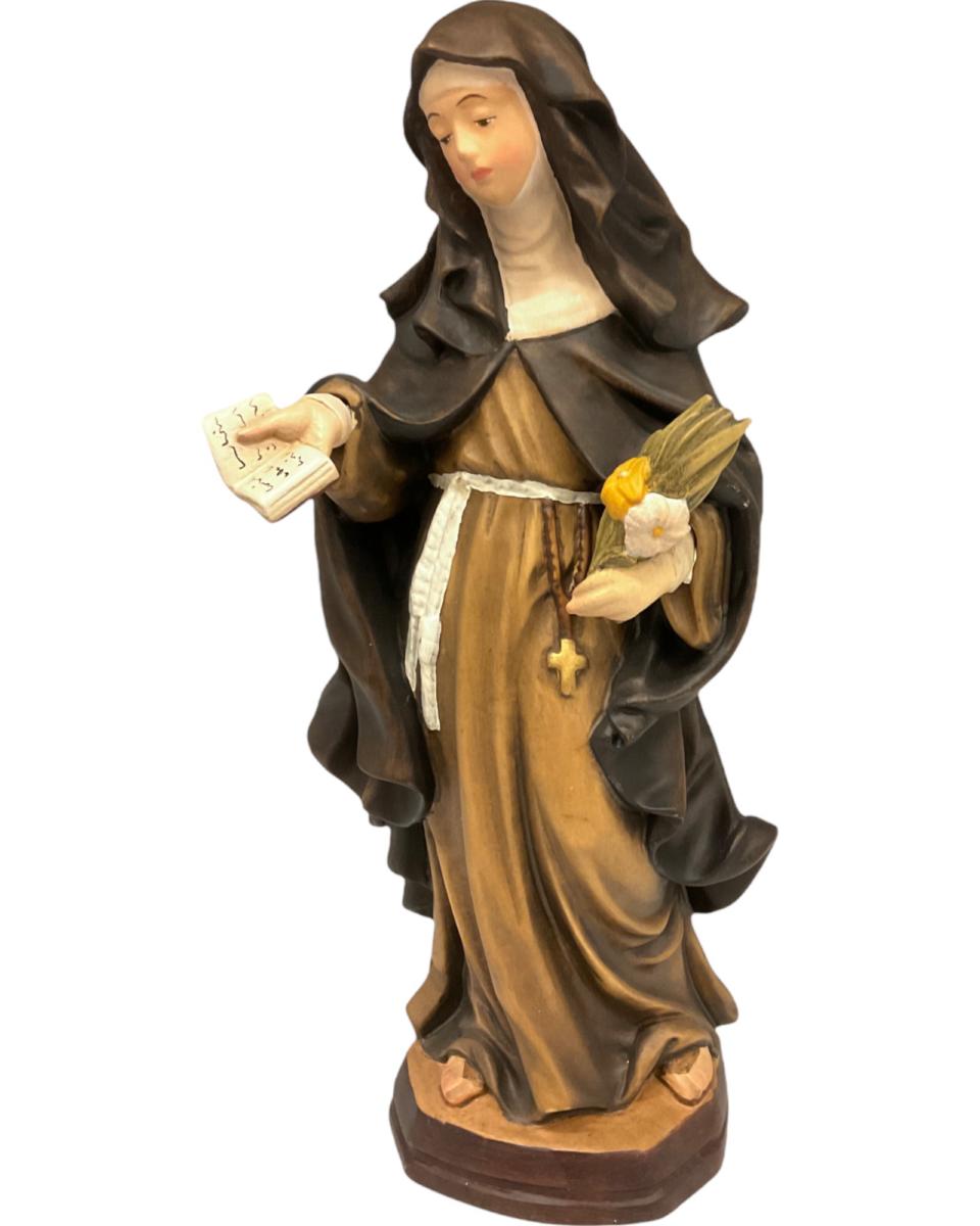 Santa Caterina da Siena scolpita in legno