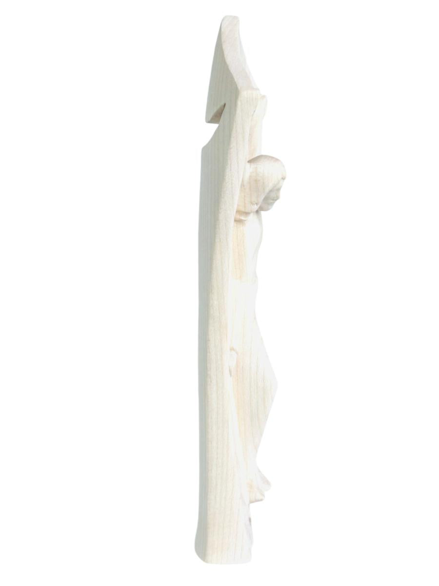 Modernes Kreuz aus Naturholz