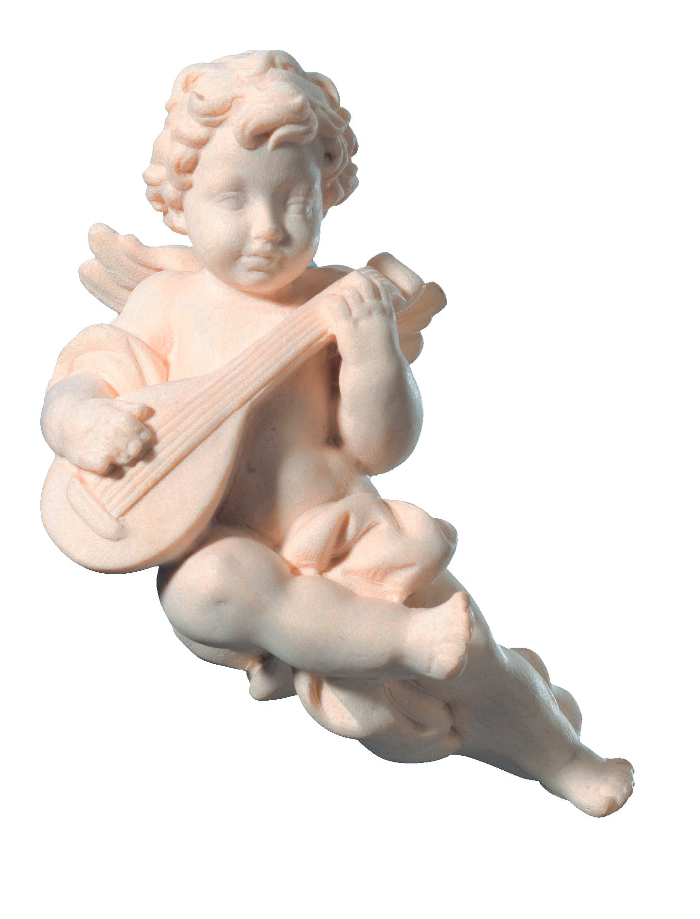 Ángel músico volador con guitarra mandolina