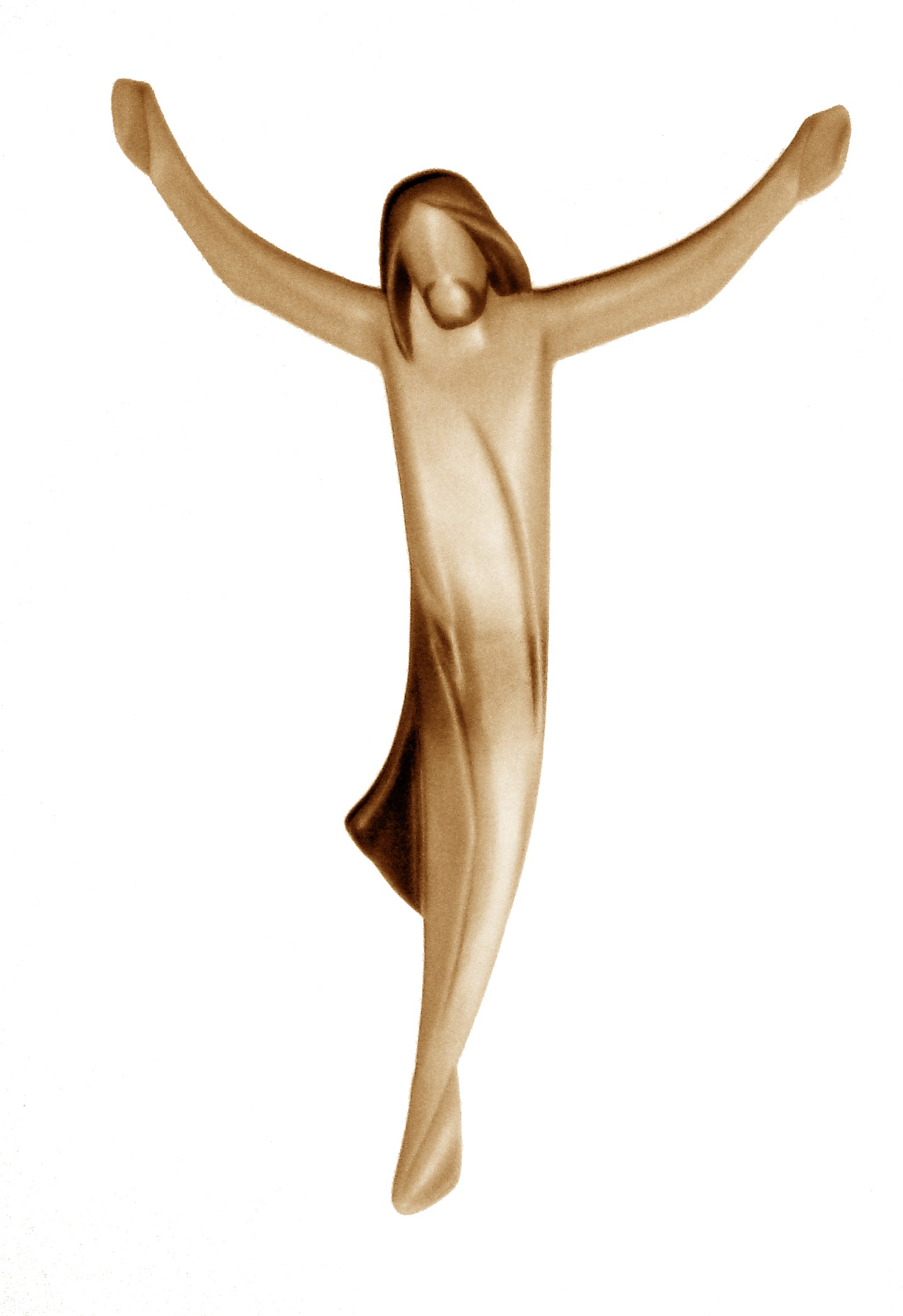 Christus Körper in modernen Stil - Blaues Tuch