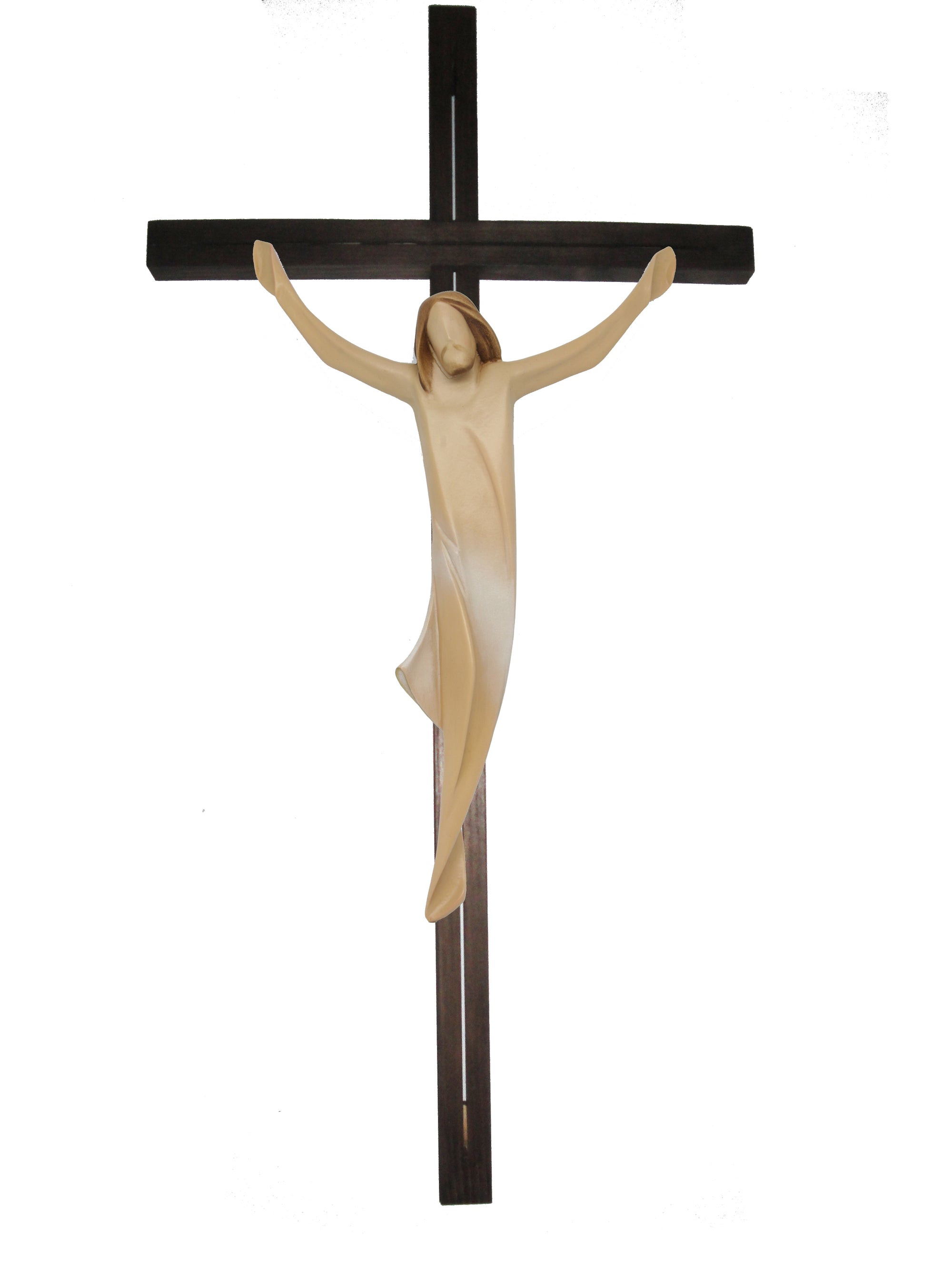 Christuskörper und Balken gerade - Blaues Tuch