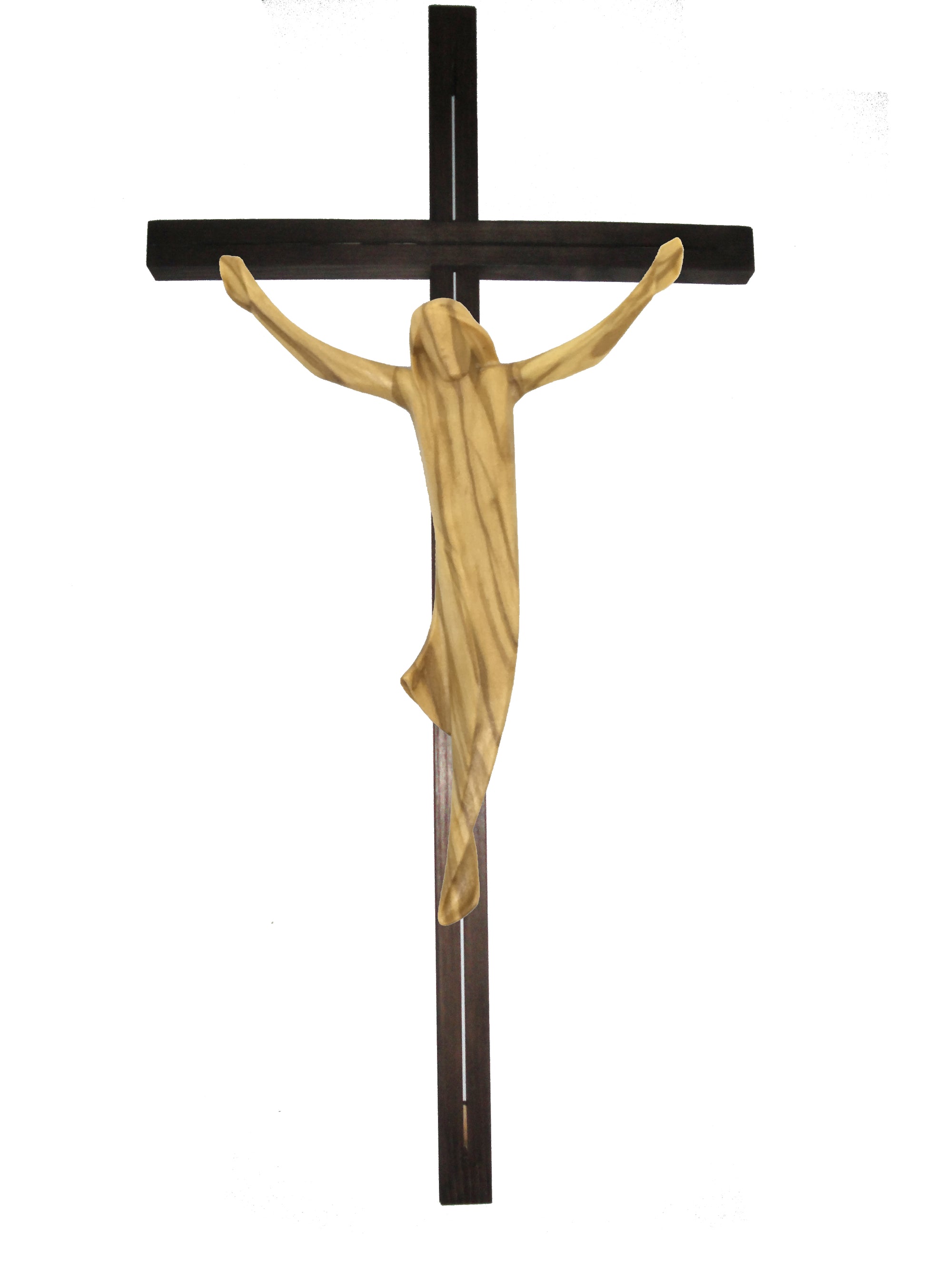 Christuskörper und Balken gerade - Blaues Tuch