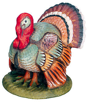 Turkey as a nativity animal - color
