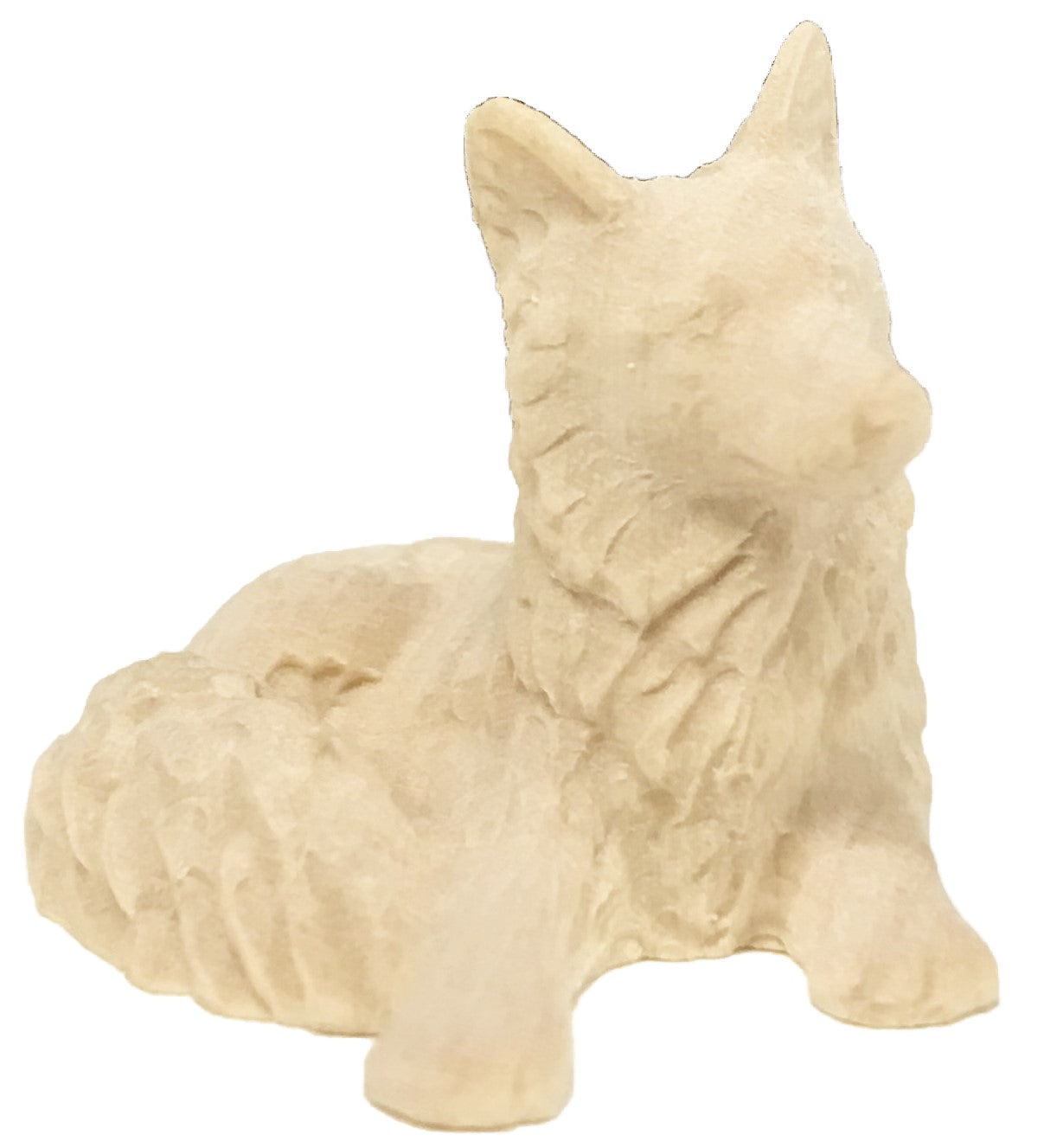 Fox carved in maple wood - color