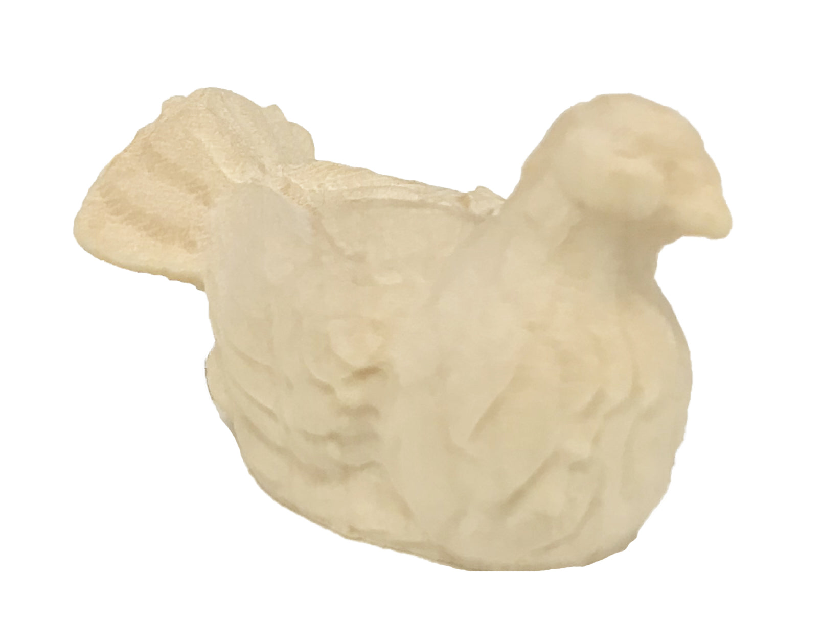 Dove carved in maple wood - color