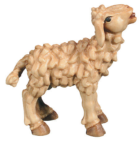 Lamb wood carved - color