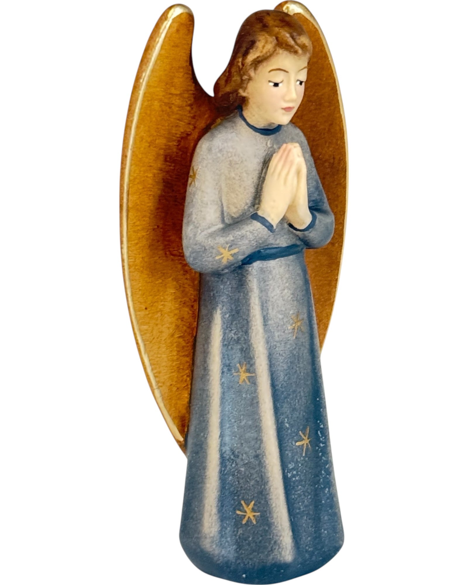 Gloria Angel carved in wood - color