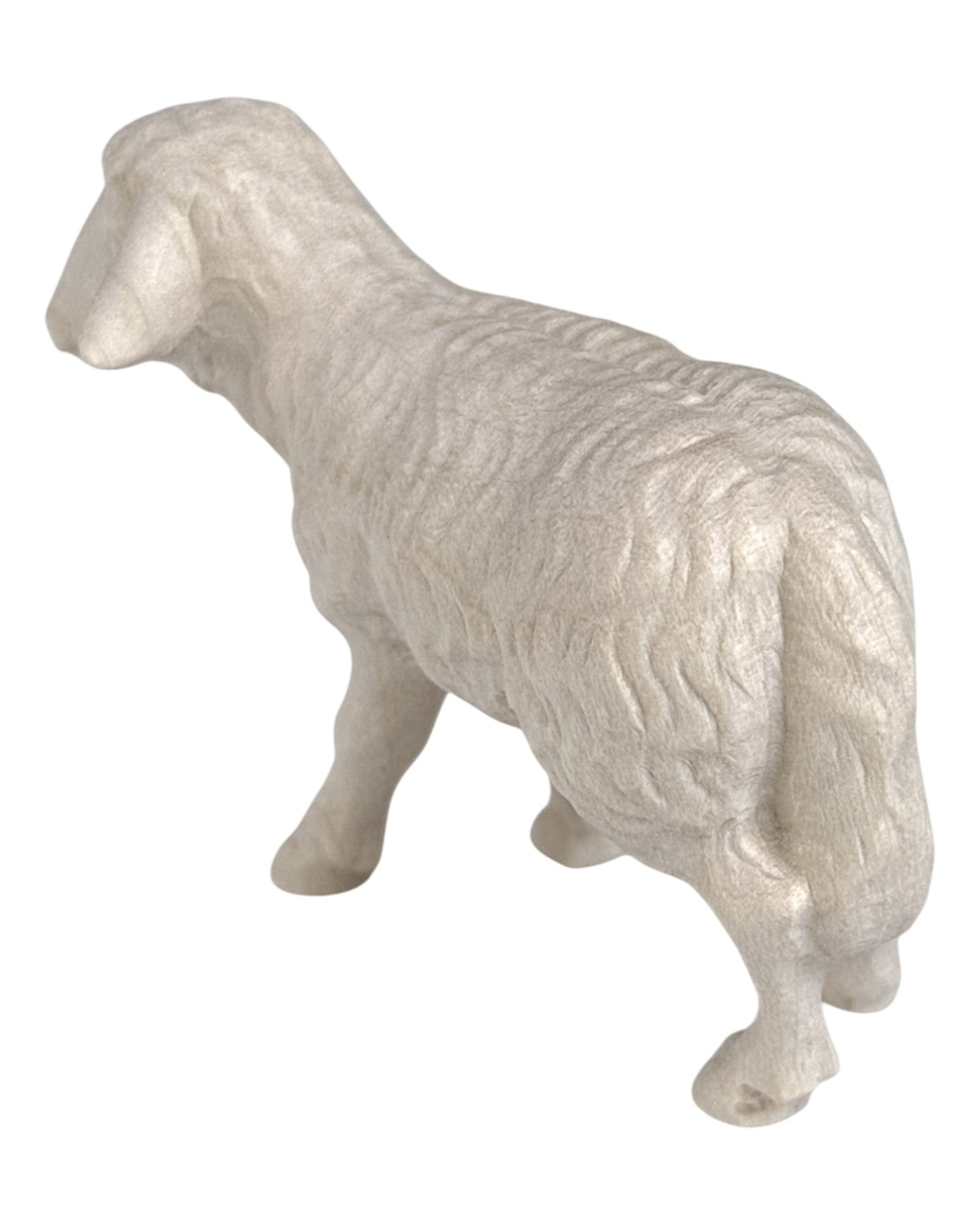 Standing Sheep carved in wooden - color