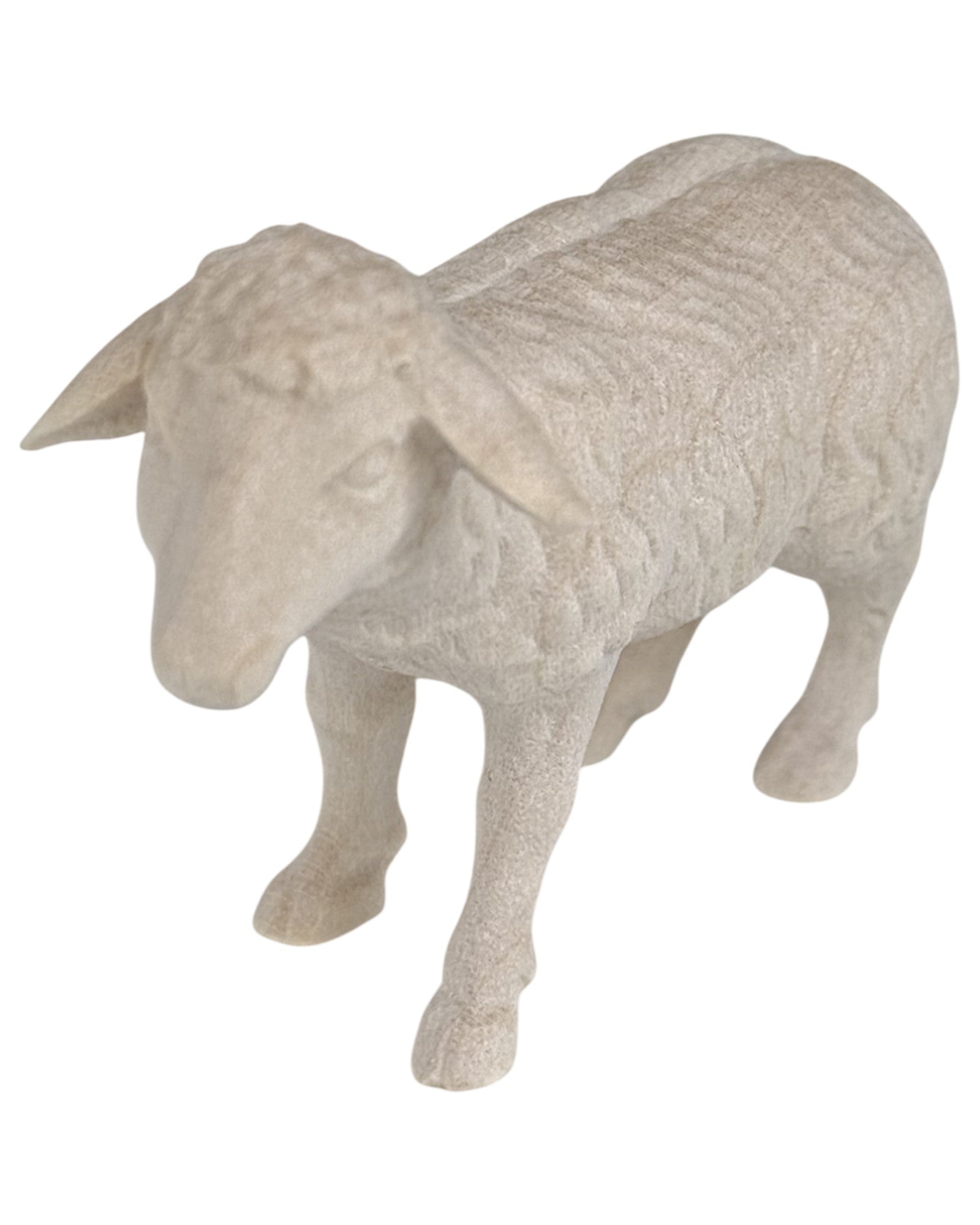 Standing Sheep carved in wooden - color