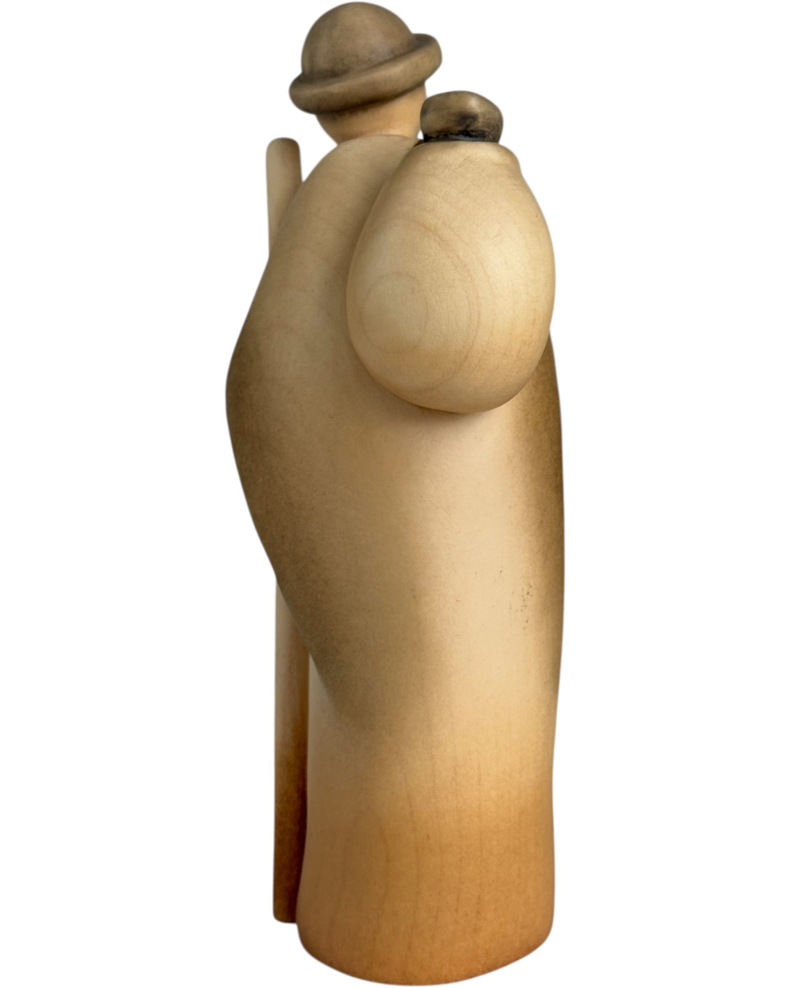 Wooden Shepherd with Stick - color