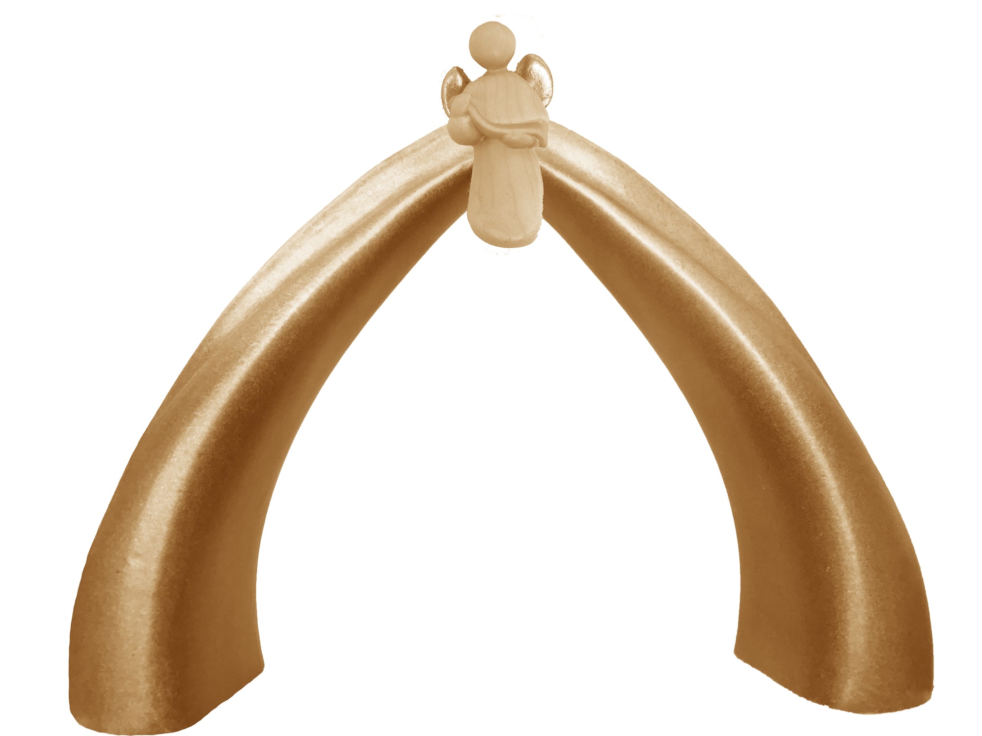 Stella Crib with Angel in maple wood - color