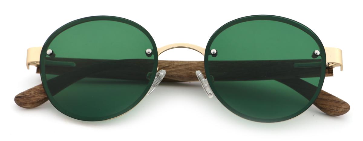 Green lens sunglasses