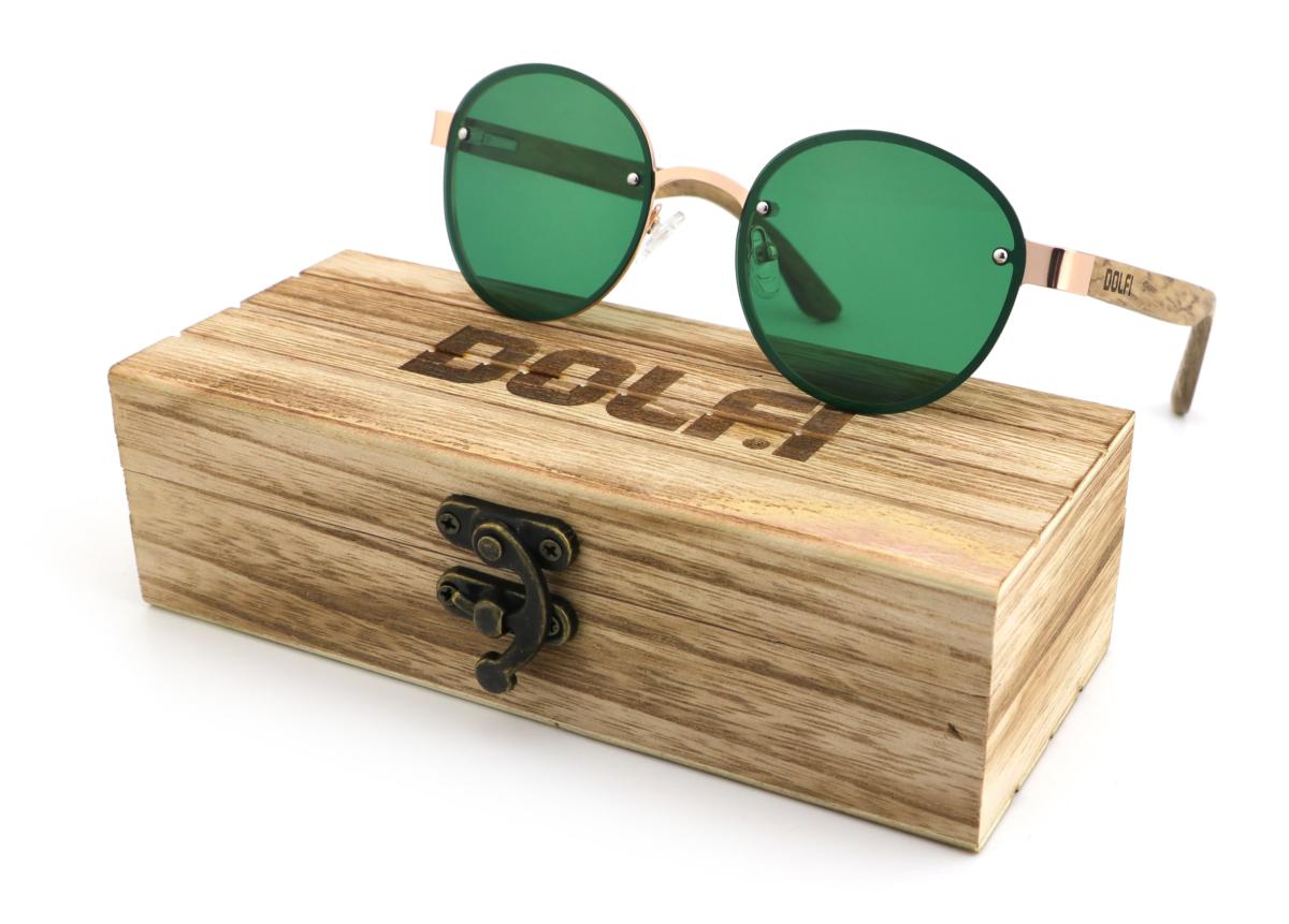 Green lens sunglasses
