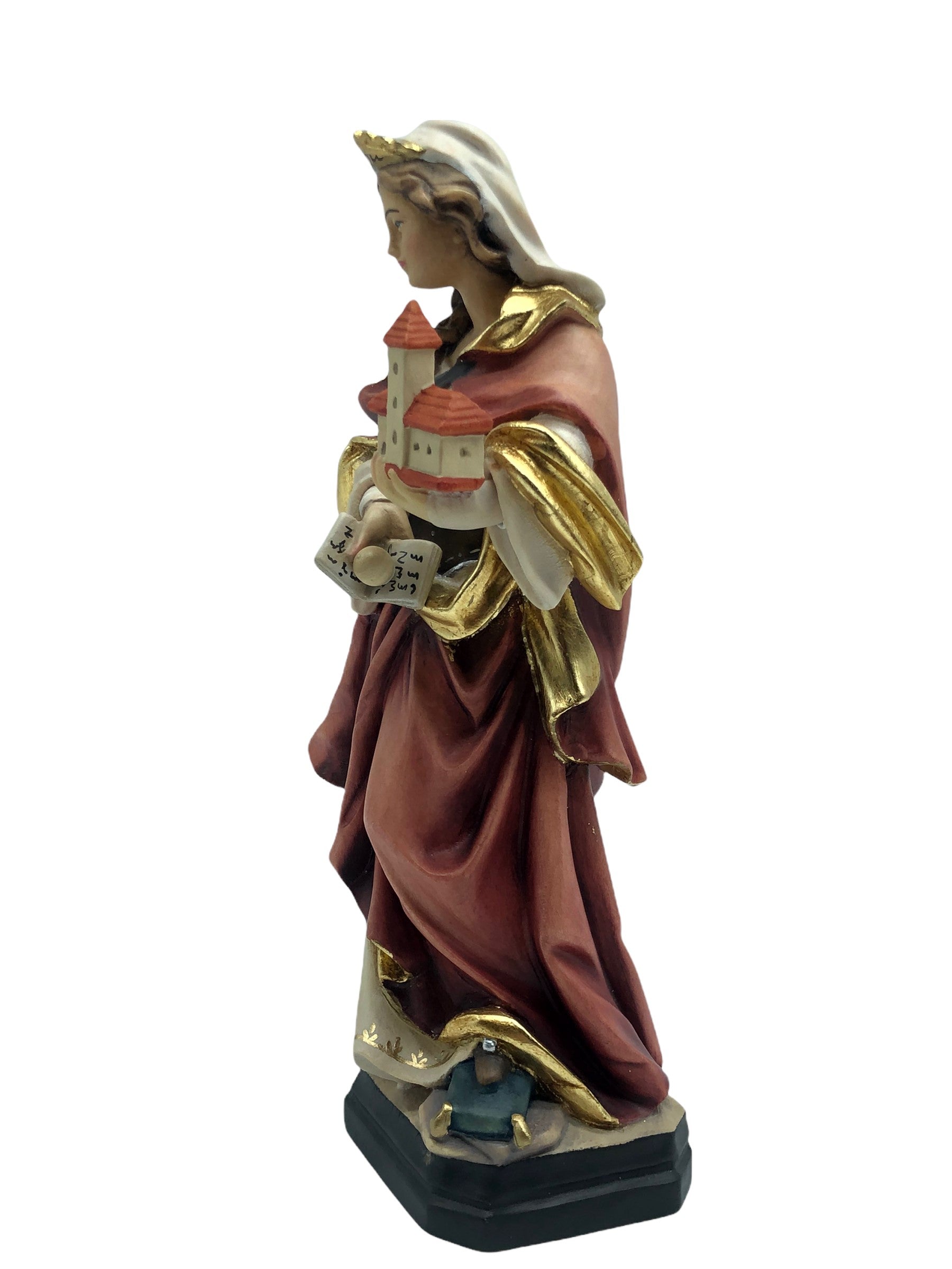 Santa Matilda scultura in legno