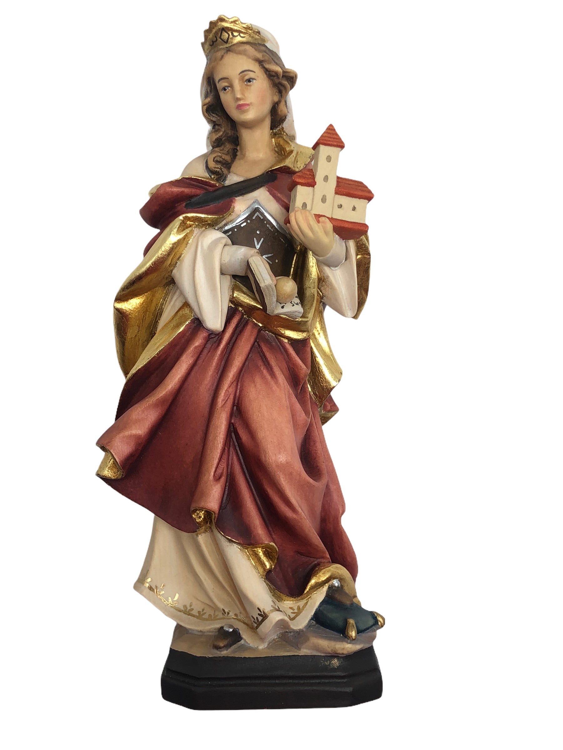 Santa Matilda scultura in legno