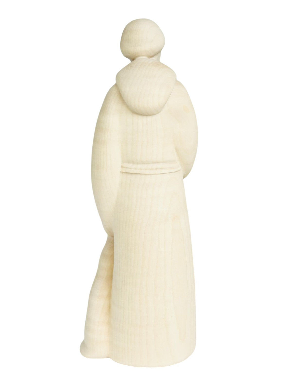 Saint Francis in modern style in wood - color