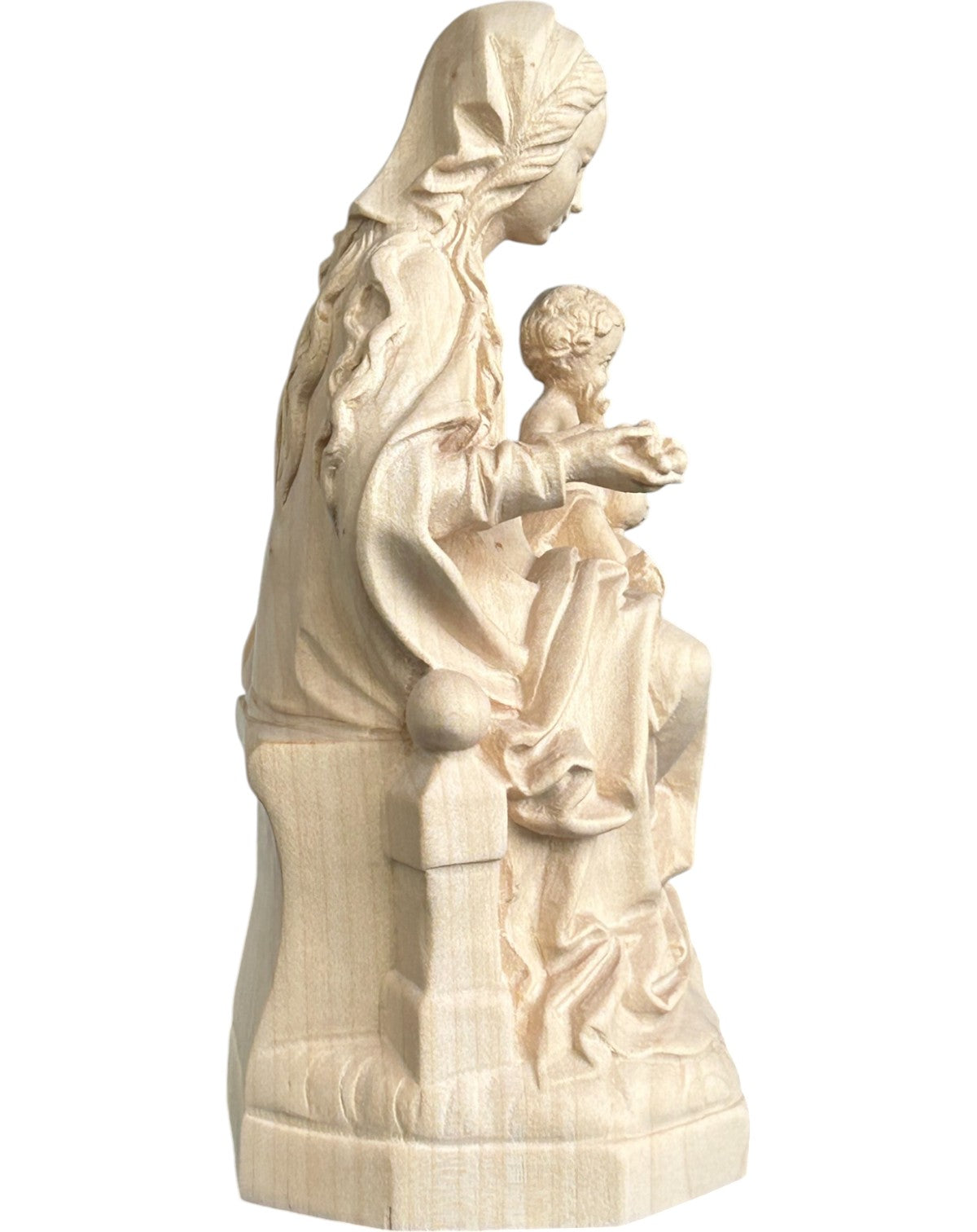 Our Lady of the Light in wood - color