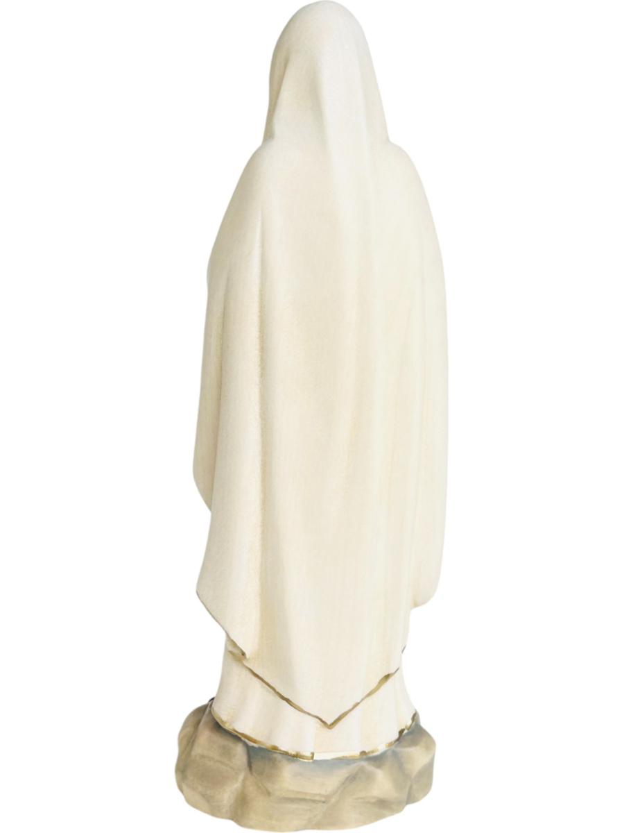 Our Lady Madonna of Lourdes Hand carved - color