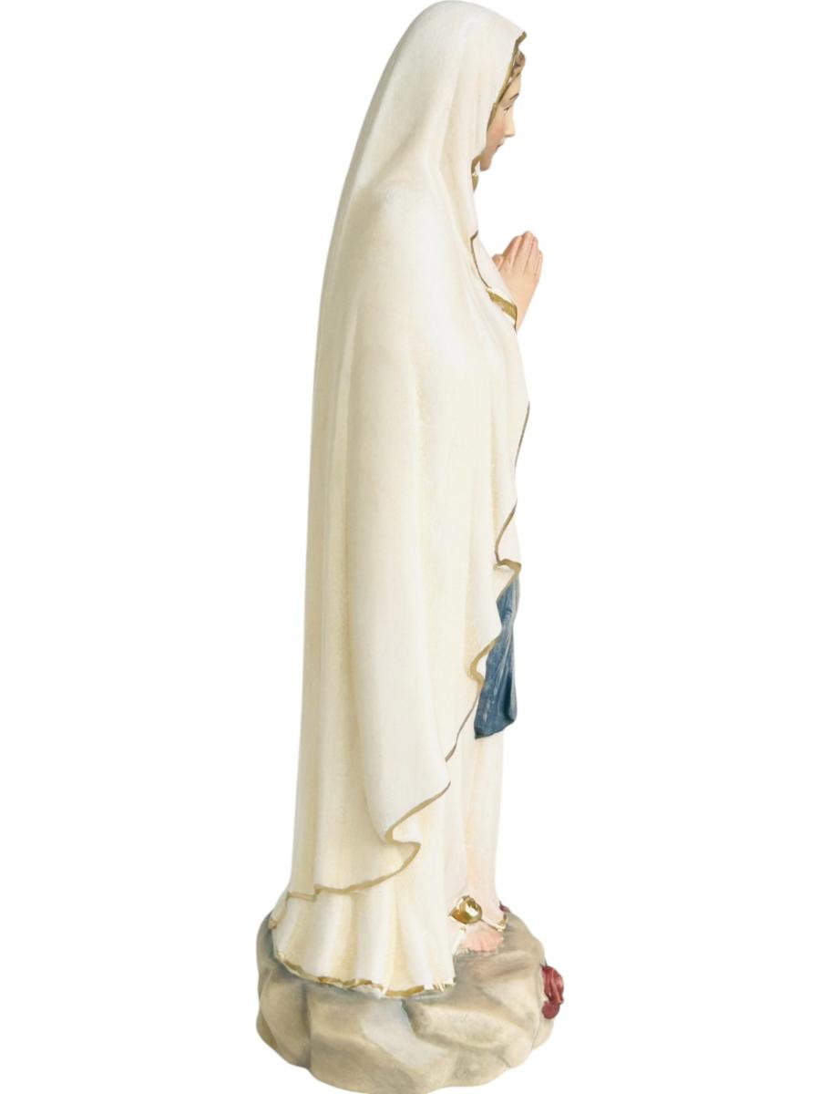 Our Lady Madonna of Lourdes Hand carved - color
