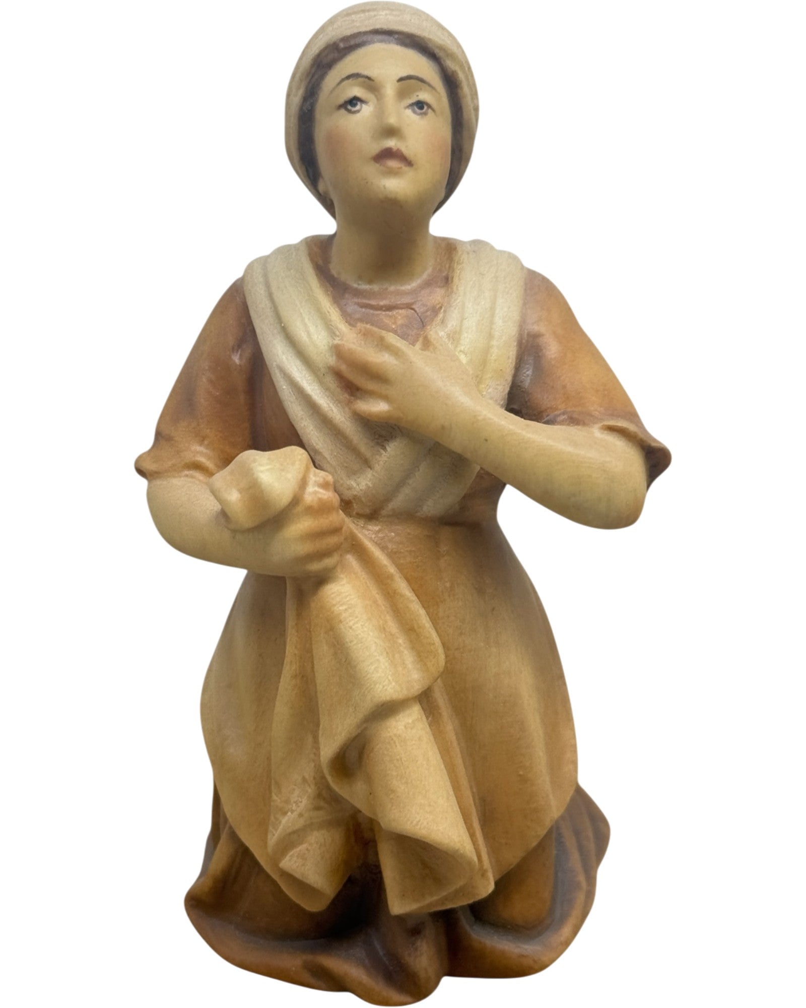 Bernadette tallada en madera