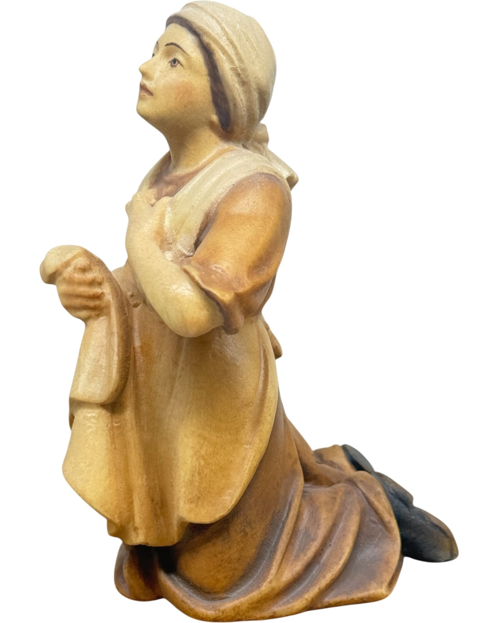 Bernadette tallada en madera