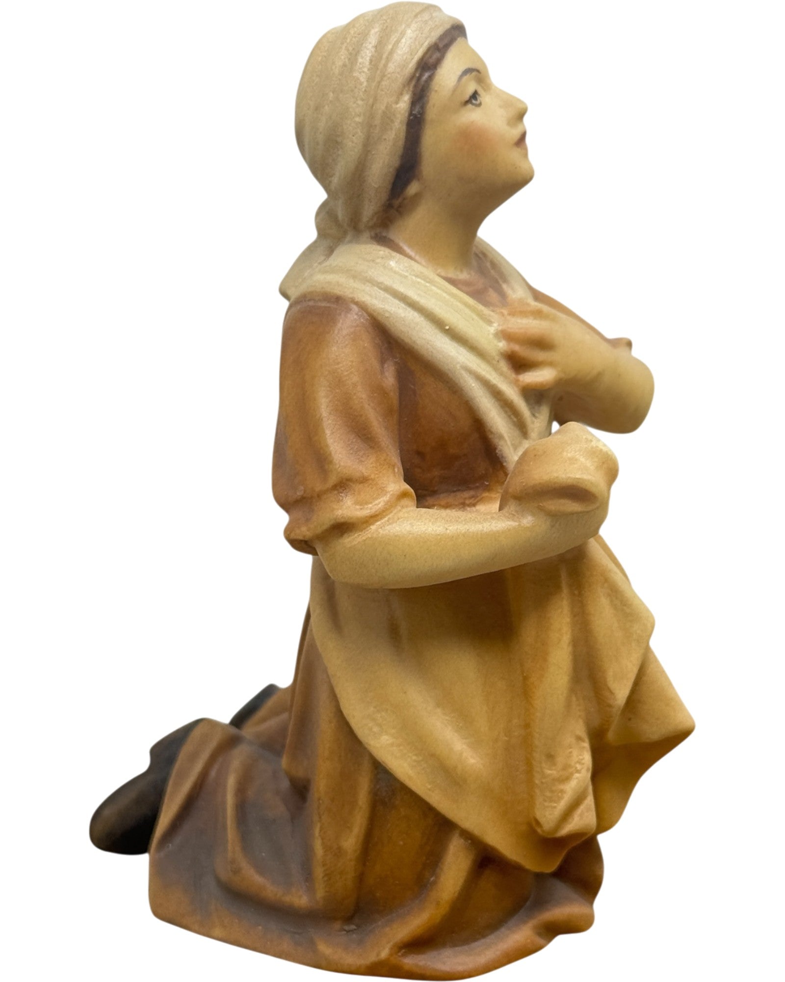 Bernadette tallada en madera