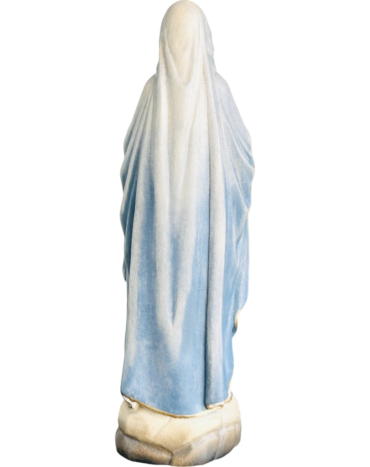 Our Lady of Lourdes wood carved - color