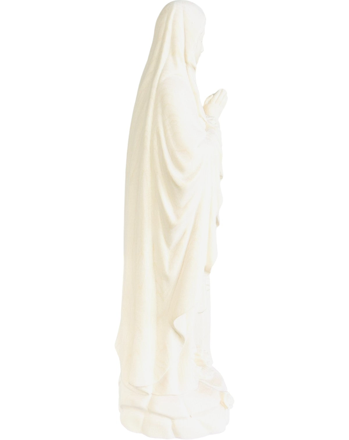 Our Lady of Lourdes wood carved - color