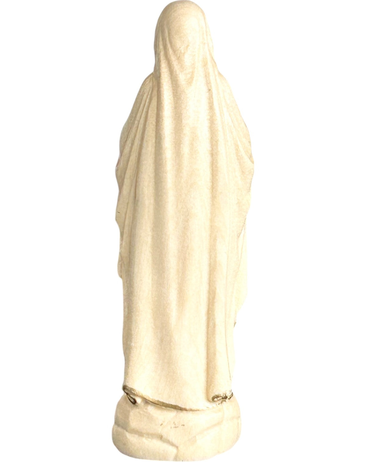 Our Lady of Lourdes wood carved - color