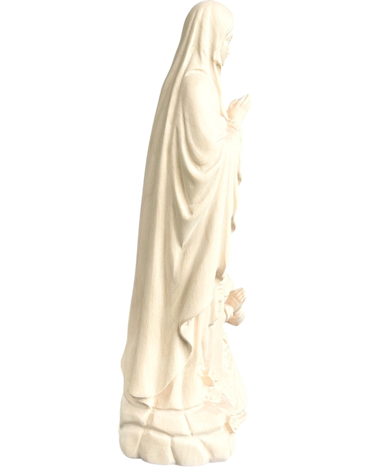 Our Lady of wooden Lourdes with Bernadette - color