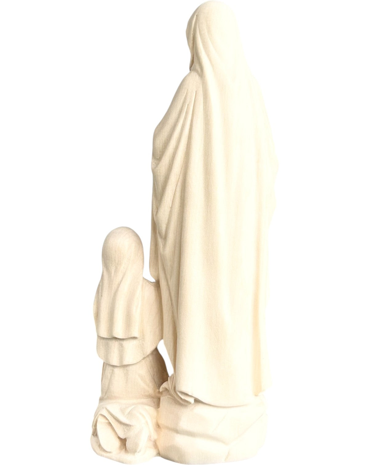 Our Lady of wooden Lourdes with Bernadette - color