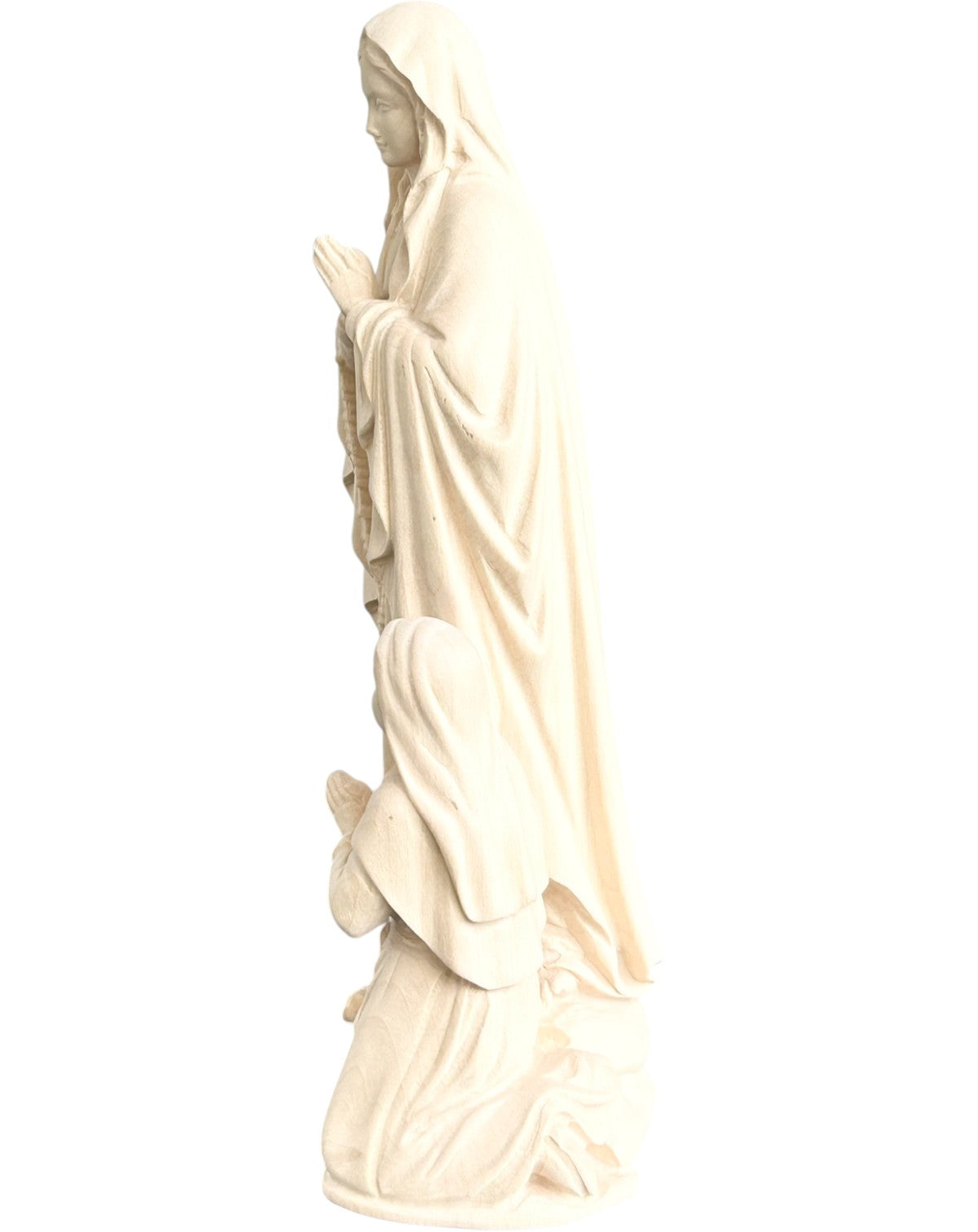 Our Lady of wooden Lourdes with Bernadette - color