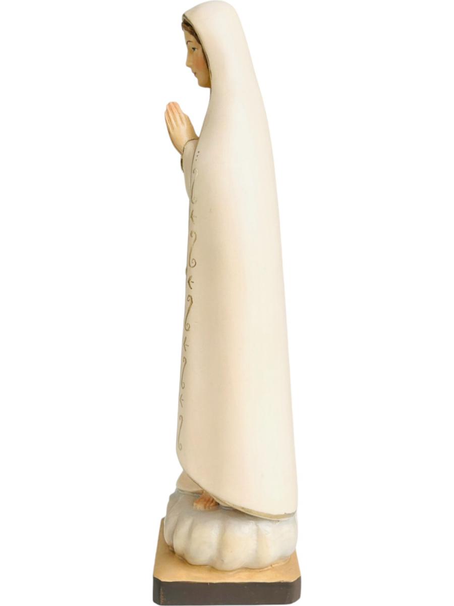 Madonnina di Fatima Pellegrina in legno scolpito