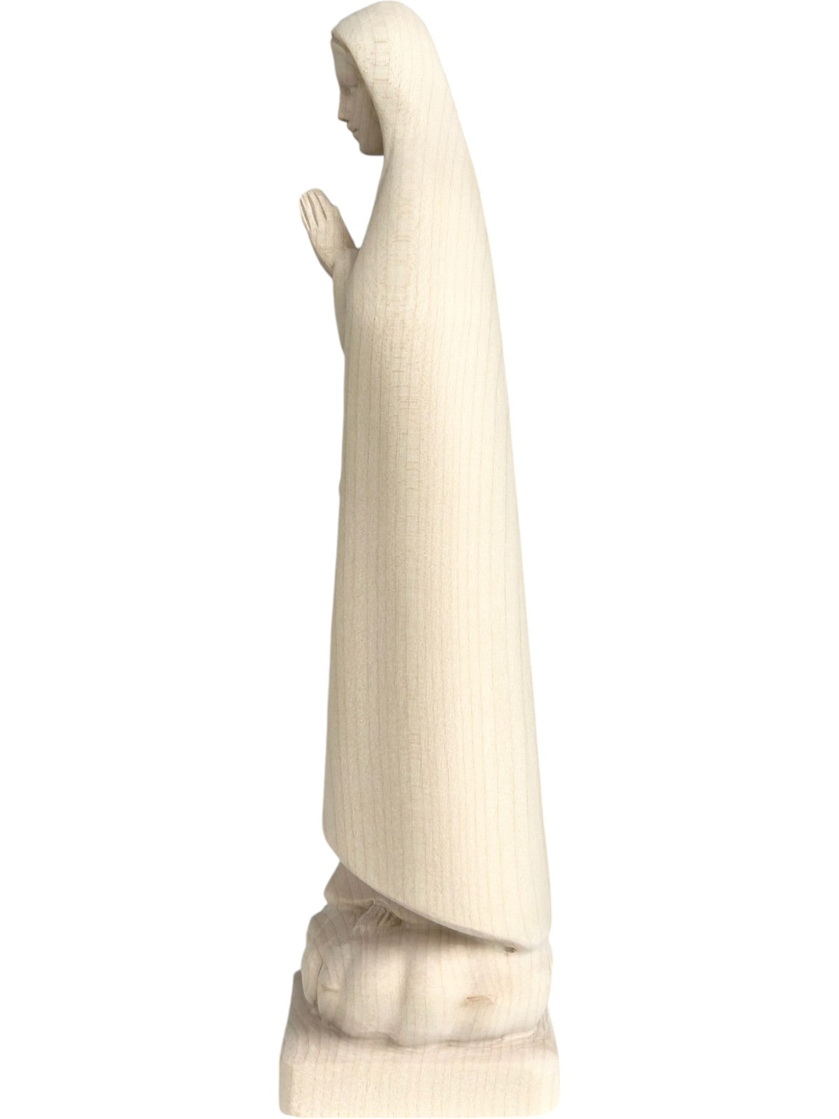 Madonnina di Fatima Pellegrina in legno scolpito