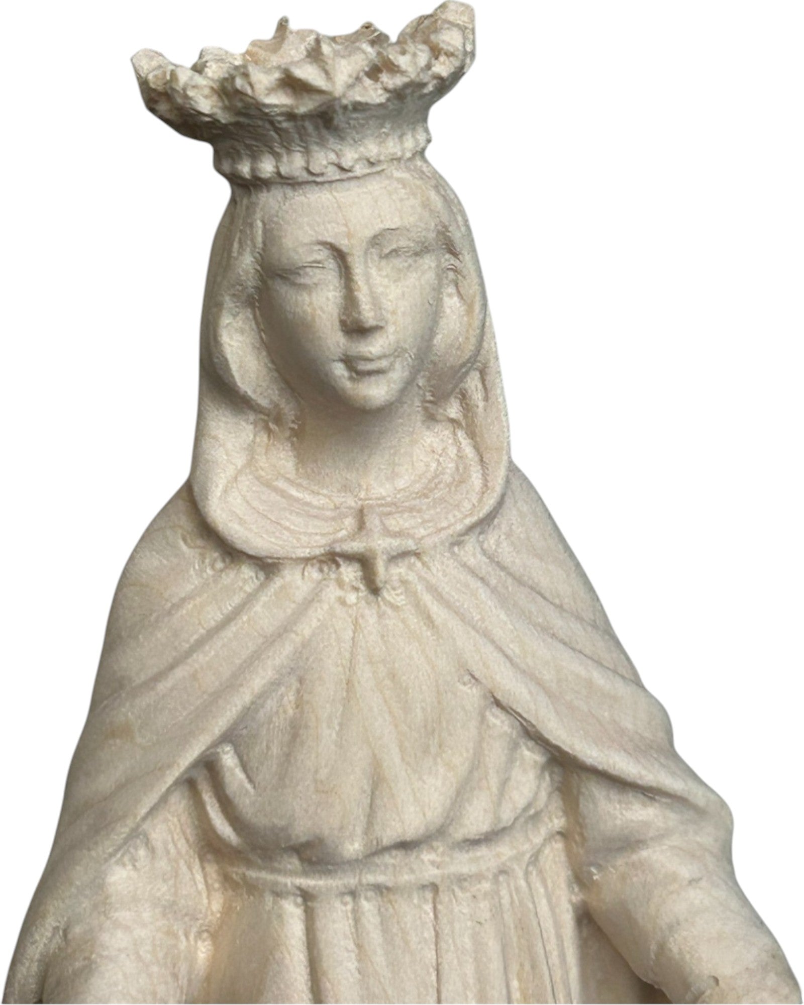 Miracolosa di legno con corona