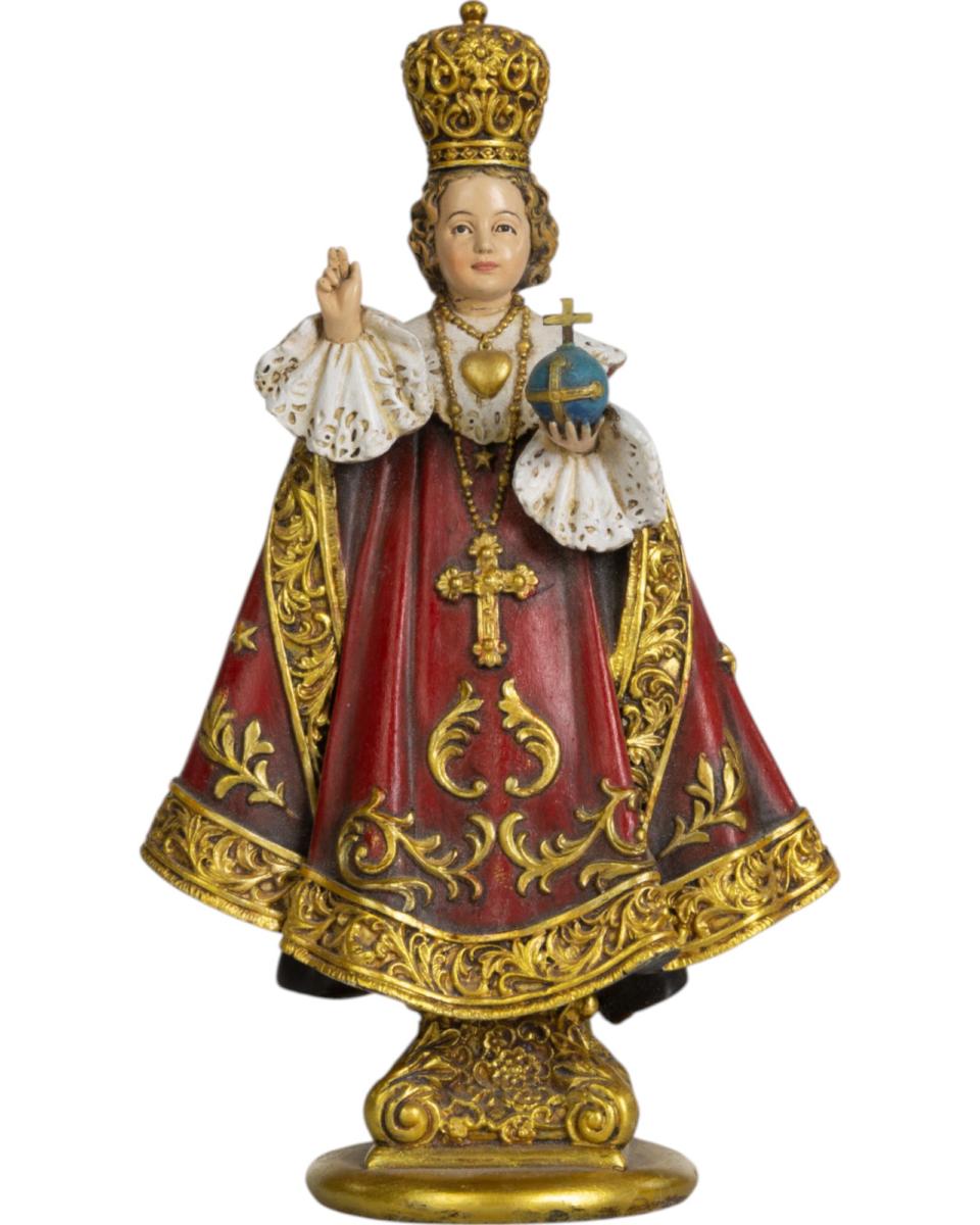 Niño Jesús de Praga de pasta de madera